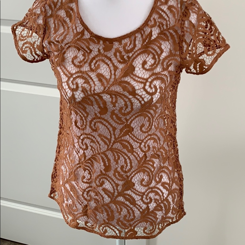LOFT Lace Top XSP NEW